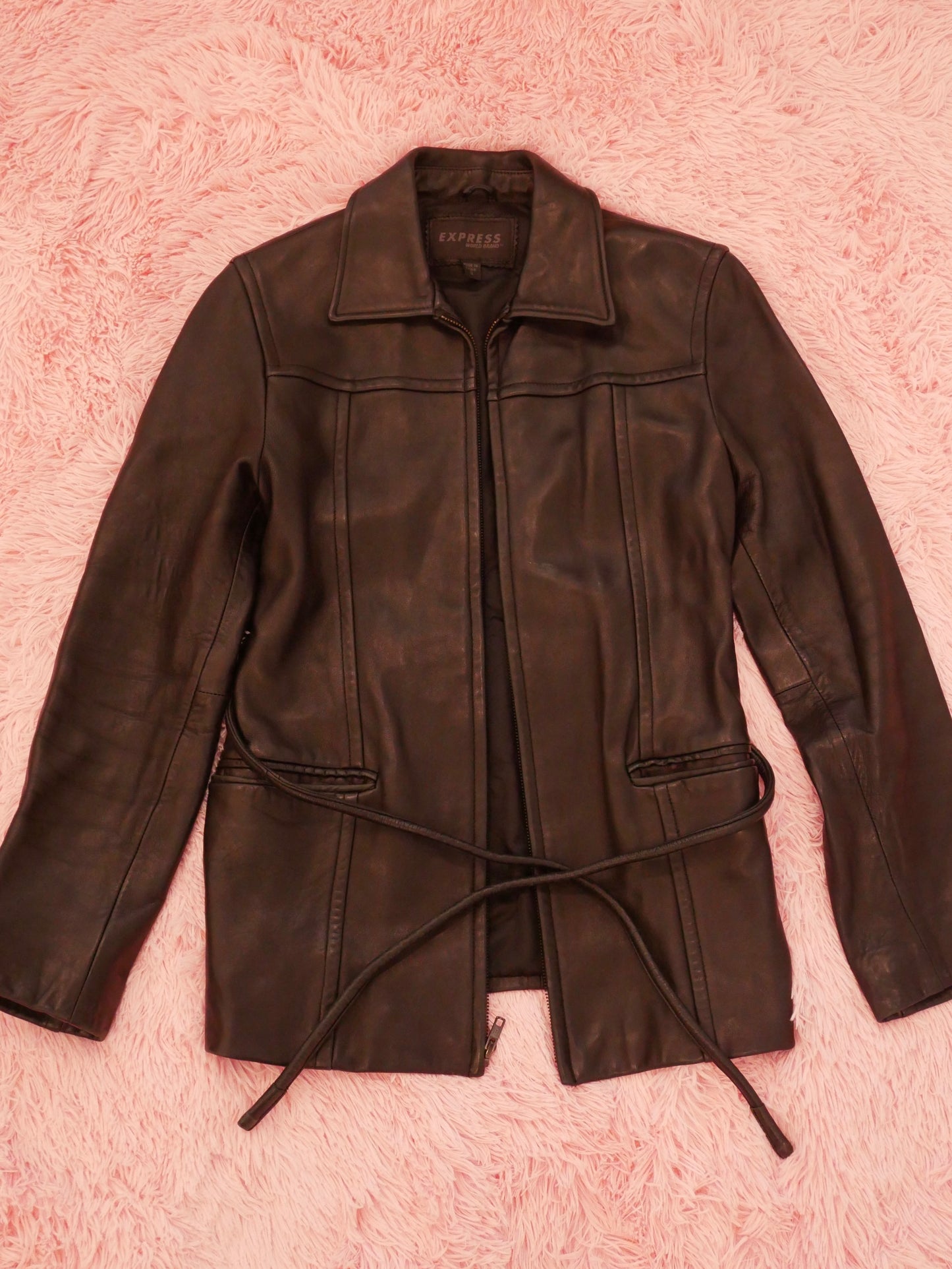 Black Express Leather Jacket