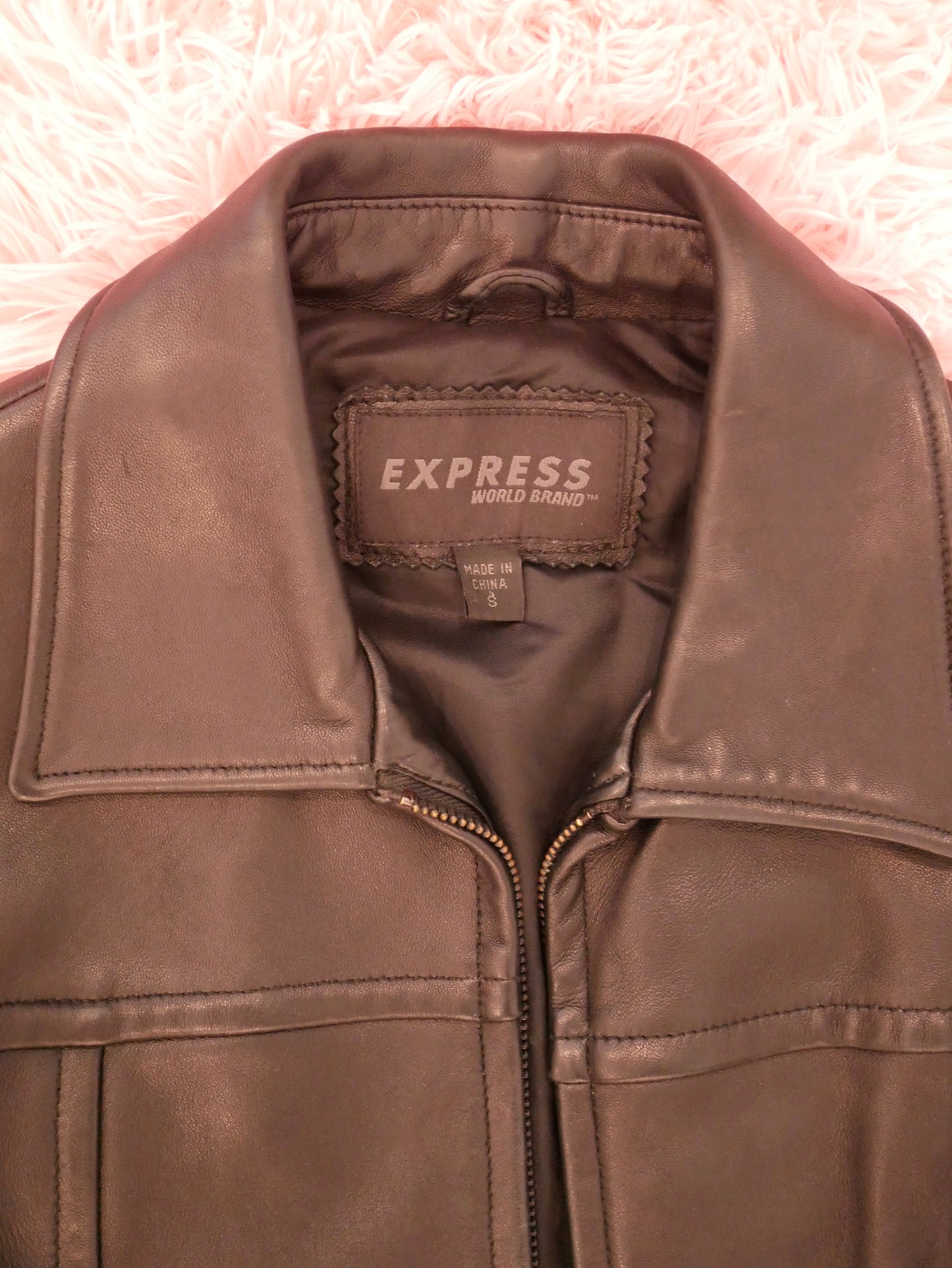 Black Express Leather Jacket