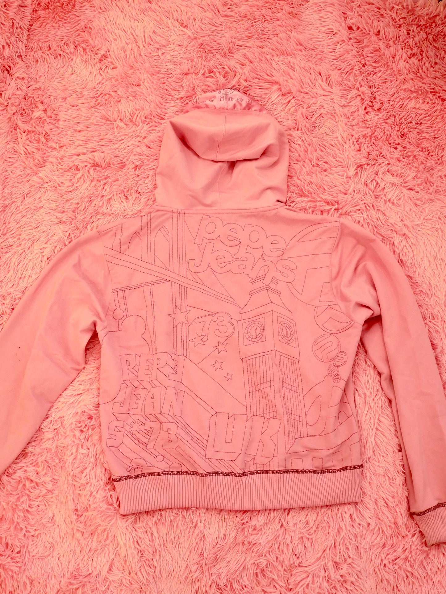 Pink London Pepe Jeans Zip-Up Jacket