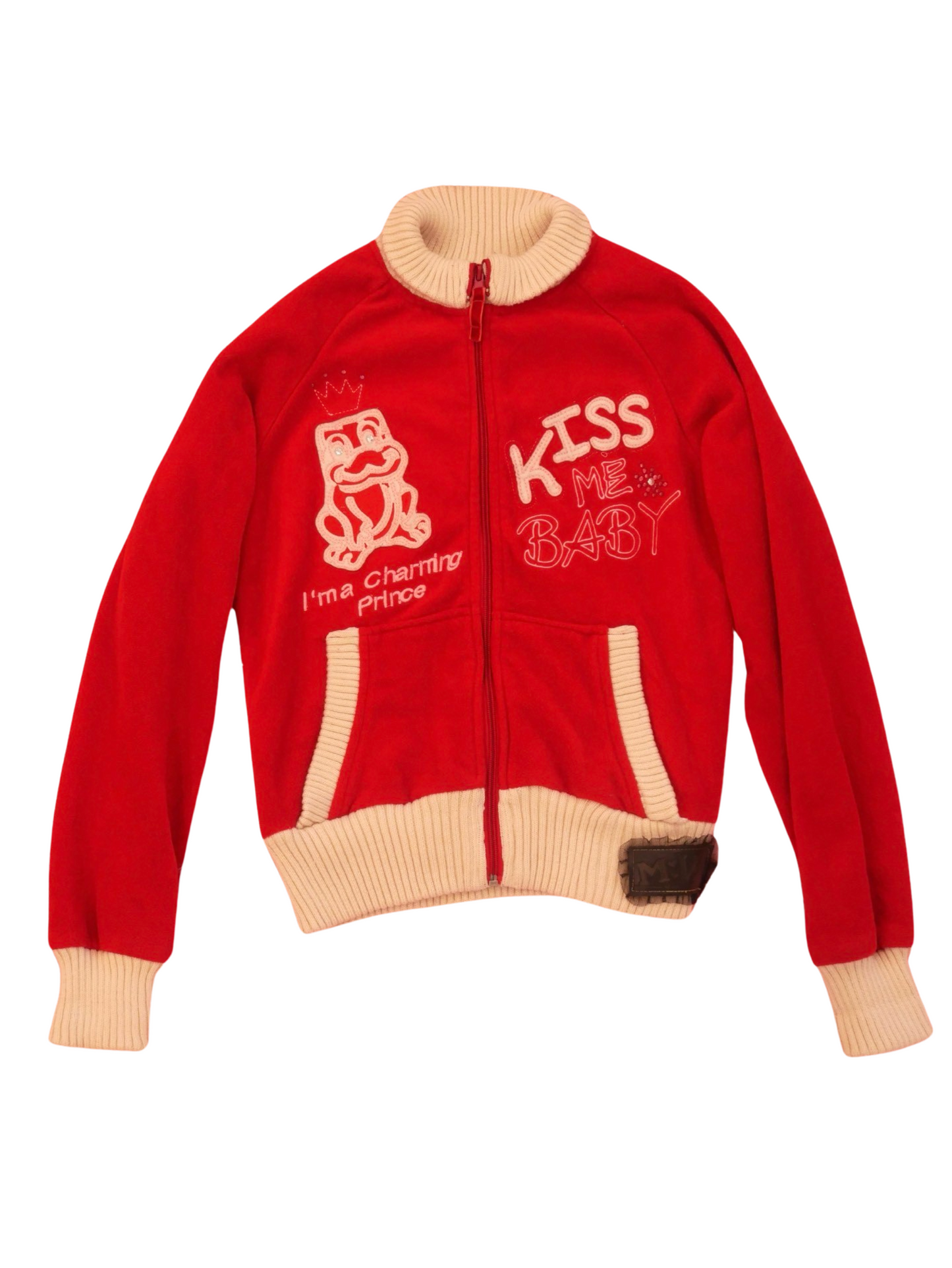 Red Monella Vagabonda Zip-Up Sweater